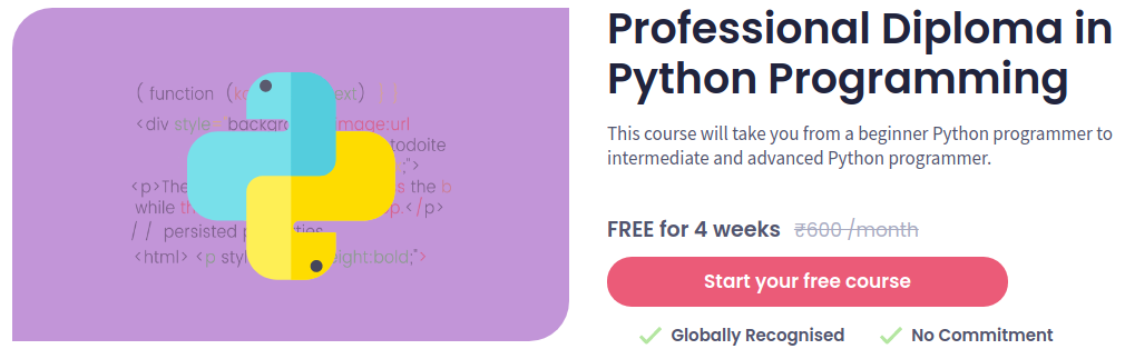 Professional Diploma in Python Programming